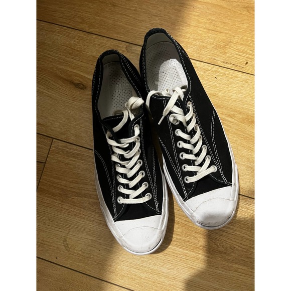 CONVERSE JACK PURCELL sz 10 canvas retro low top shoes - Picture 2 of 5